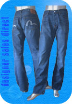 Evisu Distressed Denim Jeans
