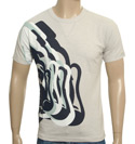 Evisu Grey T-Shirt with Large Printed Design
