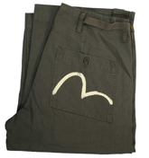 Evisu Khaki Cargo Shorts