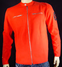 Mens Red Racing Genes Full Zip Cotton Mix Sweater