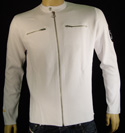 Mens White Racing Genes Full Zip Cotton Mix Sweater