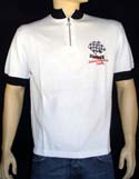 Mens White Short Sleeve 1/4 Zip (Cotton Mix) Sweater