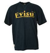 Evisu Navy T-Shirt with Sewn Logo