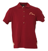 Evisu Ox Blood Pique Polo Shirt