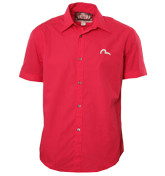 Evisu Pink Short Sleeve Shirt