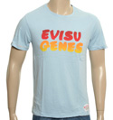 Evisu Sky Blue T-Shirt with Large Logo