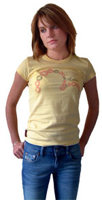 T Shirt - Yellow Button