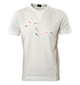 Evisu White `Pockets` T-Shirt