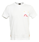 Evisu White T-Shirt with Pocket Detail