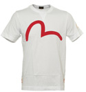 White T-Shirt with Red Gull Logo