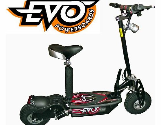 EVO Powerboard 1000W Evo Powerboard electric scooter LED lights turbo, terrain tyres C166 (Black)
