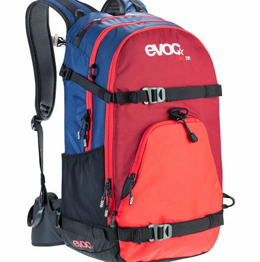 Evoc Line Snow Pack - Navy/Red/Ruby