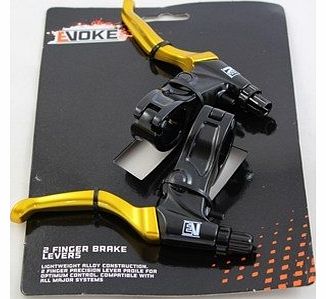 Evoke Brake Levers - Gold - Fixie, BMX, MTB, Dirt, Jump, Hybrid, Road