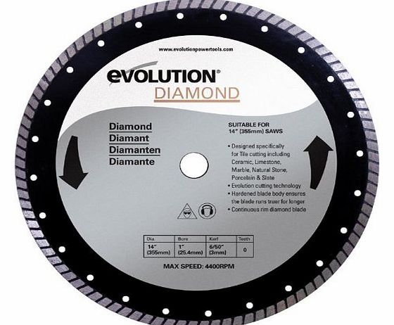 Evolution 355mm Diamond Blade