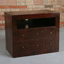 Evolution Indian 6 drawer TV unit furniture
