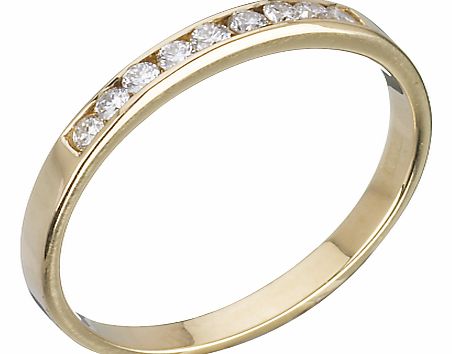 EWA 18ct Gold 0.18ct Diamond Half Eternity Ring