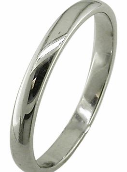 EWA 18ct White Gold 2.5mm Court Wedding Ring