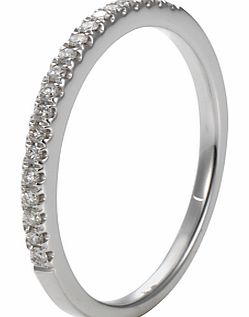 EWA 18ct White Gold Diamond Claw Set Eternity Ring