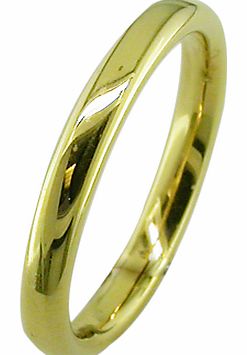 18ct Yellow Gold 2.5mm Court Wedding Ring