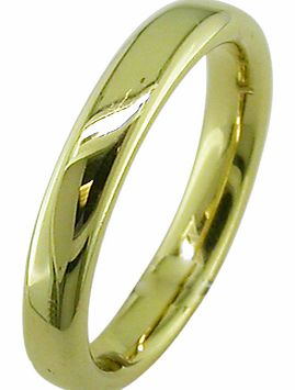 18ct Yellow Gold 3mm Court Wedding Ring