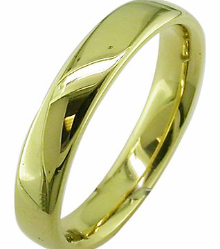 18ct Yellow Gold 4mm Larger Sized Court