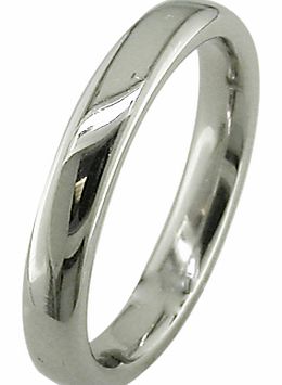 EWA Platinum 3mm Court Wedding Ring