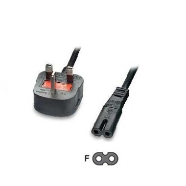 Ex-Pro 2m Mains Power Lead Cable C7 for Sky box, Sky Plus  HD Box
