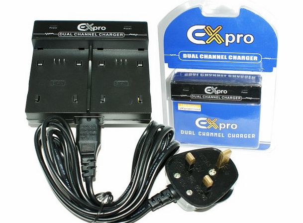 Ex-Pro Camcorder Charger for Sony DCR-VX700/DCR-VX2000/DCR-VX2100/HVR-M10/HVR-Z1