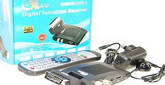 Ex-Pro Digital Freeview Receiver amp; Recorder (Record TV to a USB Drive or SD Card and playback !) - Unobtrusive Angle Scart Fitting