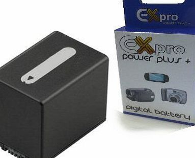 Ex-Pro EXACT Replacement Infolithium H Series NP-FH100, NPFH100 2 Year Warranty for Sony Infolithium Lithium Li-on Digital Camera Battery Sony Camcorder :- HDR-CX105E, HDRCX105E, HDR-XR100E, HDRXR100E