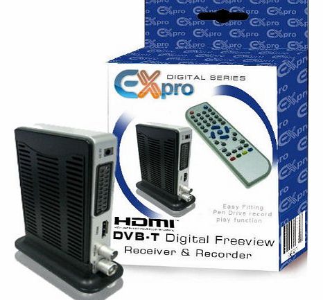 HDMI Digital Freeview Receiver, USB Media Player - HD 1080p - DVB-T Adapter Box