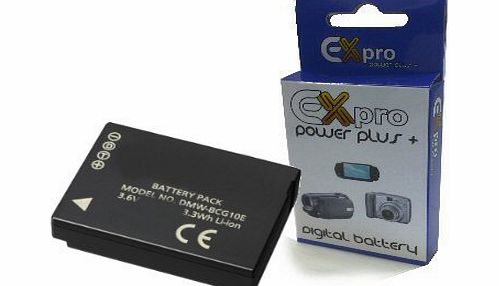 Ex-Pro High Power DMW-BCG10E, DMWBCG10E, BCG10E, DMW BCG10E - 2 Year Warranty Replacement Lithium Li-on Digital Camera Battery for Panasonic Lumix