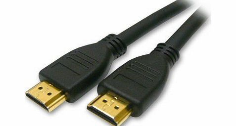 Premium 2m Gold HDMI to HDMI Lead Cable. HD Support. PS3, DVD, XBOX 360 Elite, HDTV, SkyHD, Virgin V+, Freesat HD, Freeview HD, 1080p - HDMI 1.3 (125283-49) Compliant