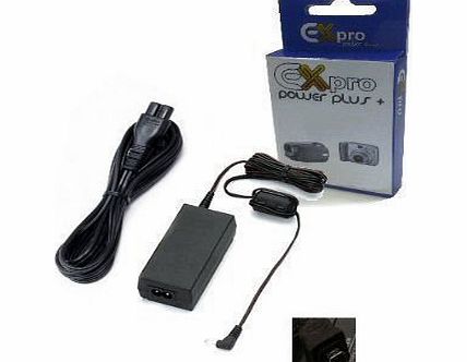 Ex-Pro Replacement for Canon part CA-590, CA590, CA-590K, CA590K, CA-590A, CA590A, CA-590E, CA590E , 8.4v, 2Amp - AC Mains Power Supply Adapter for Compatible Canon Camcorders :- FS10, FS11, FS100, DC