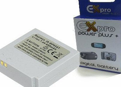 Ex-Pro Samsung IA BP-85ST IA-BP85ST 85 ST 85ST BP85ST, High Power Plus  2 Year Warranty Replacement Lithium Li-on Digital Camera Battery for Samsung Camcorder Samsung HMX-100, HMX-H100, HMX-H104, HMX-
