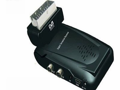 Scart Freeview Receiver & USB Recorder (also SD Playback) DVB-T Adapter Box