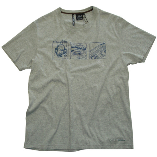 Mens Ex Raw State All Tee Grey Marl