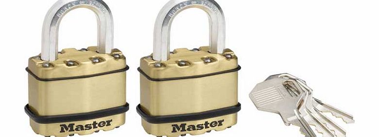 Excell Master Lock Excell 45mm Laminated Padlock - Pack