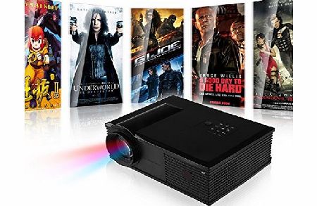Excelvan Interactive Projector 2800 Lumen Multimedia HD LCD Projector, Home Theatre Projector, School Education/ Business Training Interactive Teaching 1080P Projector For DVD PC Laptop Video