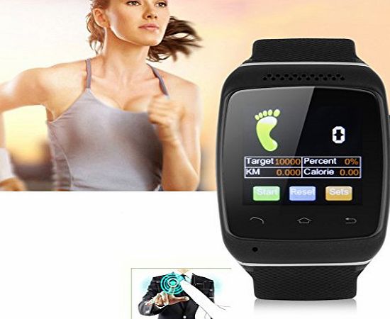 Excelvan New Smart Wristwatch Bluetooth Smart Wristwatch Sync Call SMS Music Weather Reminder Anti-lost Smart