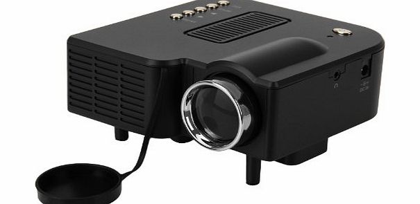 Portable HD LED Projector Cinema Theater PC&Laptop VGA/USB/SD/AV/HDMI input black, Support File format Audio WMA, MP3; Image JPEG, BMP, PNG; Video MPEG1, MPEG2, MPEG4, RM, RMVB, AVI, FLV