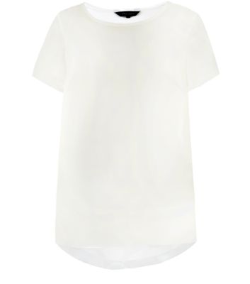 Cream Longline T-Shirt 3194388