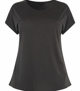 Exclusives Inspire Dark Grey Plain T-Shirt 3269603