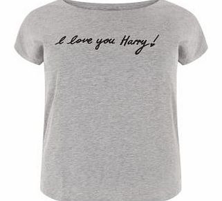 Inspire Grey I Love You Harry T-Shirt 3313353