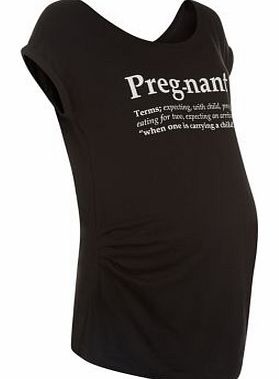 Exclusives Maternity Black Pregnant Definition T-Shirt