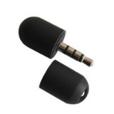 Rubber Black Exeze MM1 Mini Microphone for iPod nano, iPod classic, iPod touch, iPhone 3G and iPhone 3GS
