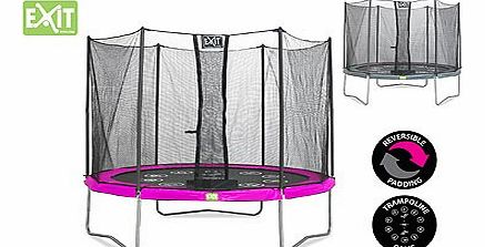 10ft Twist Trampoline  Enclosure in Pink/Grey
