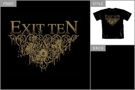 EXIT TEN (Lock) T-shirt cid_4645blkts