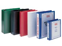 A4 red 40mm four ring presentation binder,