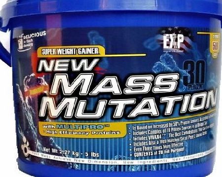 EXP NEW MASS MUTATION super weight gainer 2.27kg with MULTIPRO - High Efficiency Proteins *UK Buyers ONLY*